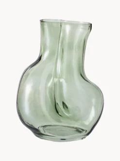 HKLIVING Jarrón de vidrio artesanal Gleam, 22 cm^ Jarrones|Jarrones