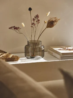 Westwing Collection Jarrón de vidrio Lasse, 14 cm