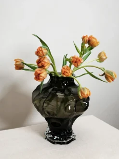 Hein Studio Jarrón de vidrio soplado Ammonit, 30 cm^ Jarrones|Jarrones