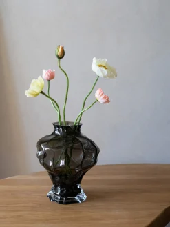 Hein Studio Jarrón de vidrio soplado Ammonit, 30 cm^ Jarrones|Jarrones