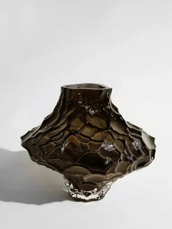 Hein Studio Jarrón de vidrio soplado Canyon, 23 cm