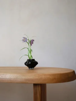 Hein Studio Jarrón de vidrio soplado Canyon, 8 cm