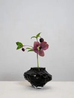 Hein Studio Jarrón de vidrio soplado Canyon, 8 cm