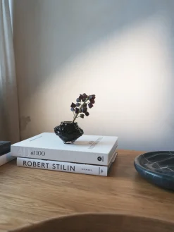 Hein Studio Jarrón de vidrio soplado Canyon, 8 cm