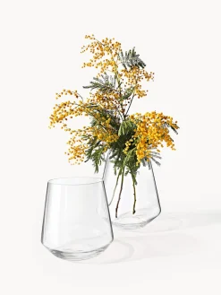 Westwing Collection Jarrón de vidrio soplado Joyce, 21 cm^ Jarrones|Jarrones