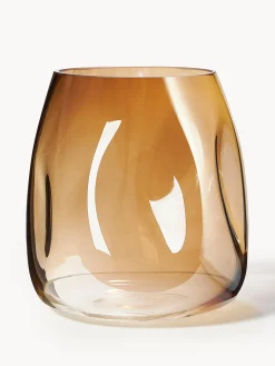 Westwing Collection Jarrón de vidrio soplado Lustre, 17 cm^ Jarrones|Jarrones