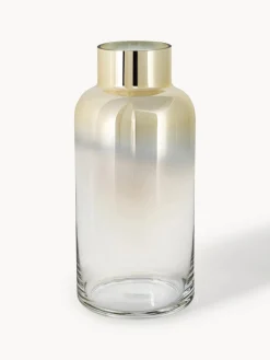 Westwing Collection Jarrón de vidrio soplado Uma, 35 cm^ Jarrones|Jarrones