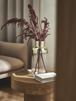 Westwing Collection Jarrón de vidrio soplado Uma, 35 cm^ Jarrones|Jarrones