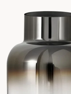 Westwing Collection Jarrón de vidrio soplado Uma, 27 cm