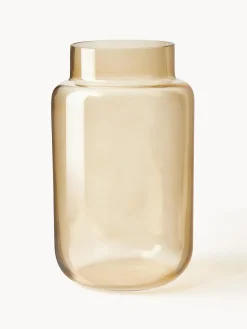 Westwing Collection Jarrón grande de vidrio Lasse, 22 cm