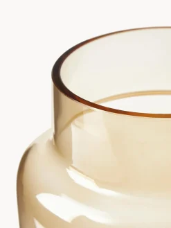 Westwing Collection Jarrón grande de vidrio Lasse, 22 cm