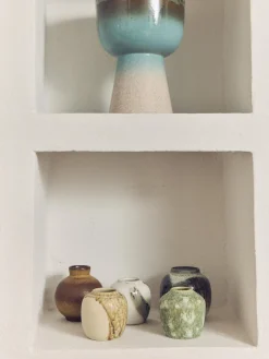 HKLIVING Jarrones artesanales 70's, 4 uds.^ Jarrones|Jarrones