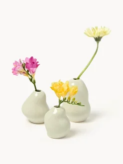 Westwing Collection Jarrones de gres Madhuri, 3 uds.