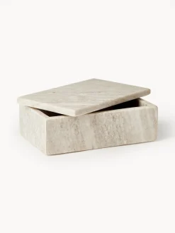 Westwing Collection Joyero de mármol travertino Venice^ Joyeros|Jarrones