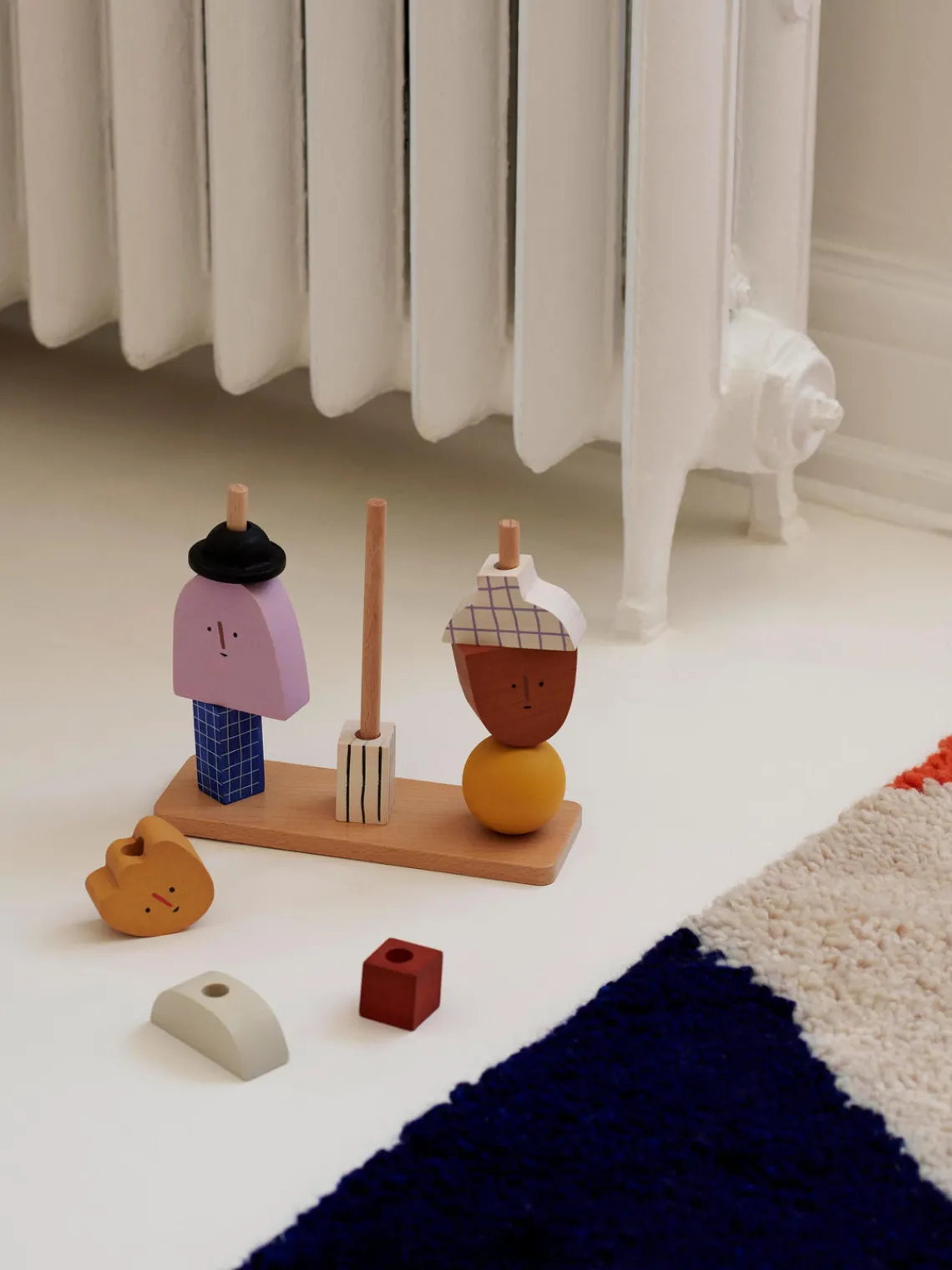 Ferm Living Kids Juguete de madera de haya Character^Niños Juguetes A Partir De 1 Año|Decoración Infantil