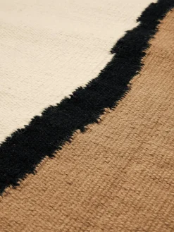 Ferm Living Kilim corredor artesanal de lana con flecos Soil^ Alfombras De Pasillo|Alfombras De Pasillo