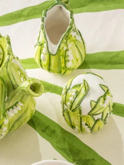 Les Ottomans Lechera pintada a mano Lily of the Valley^ Jarras De Agua|Vajillas Completas