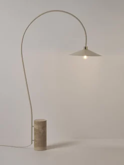 Westwing Collection Lámpara arco de travertino Cora^ Lámparas De Pie|Lámparas De Techo