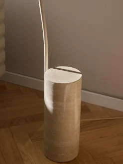 Westwing Collection Lámpara arco de travertino Cora^ Lámparas De Pie|Lámparas De Techo