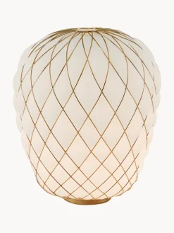 FontanaArte Lámpara de mesa artesanal grande regulable Pinecone