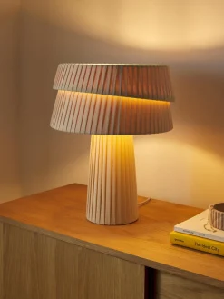 Westwing Collection Lámpara de mesa con pantala asimetrica Nyla^ Lámparas De Mesa|Lámparas De Techo