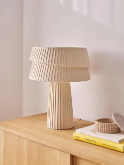 Westwing Collection Lámpara de mesa con pantala asimetrica Nyla^ Lámparas De Mesa|Lámparas De Techo