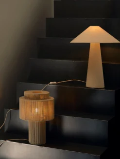 Westwing Collection Lámpara de mesa de lino Lace