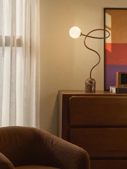 Westwing Collection Lámpara de mesa de mármol Alina^ Lámparas De Mesa|Lámparas De Techo