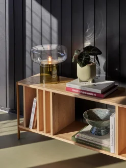 Hübsch Lámpara de mesa de vidrio coloreado Crave