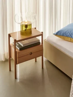 Hübsch Lámpara de mesa de vidrio coloreado Crave