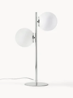 Westwing Collection Lámpara de mesa de vidrio opalino Atlanta