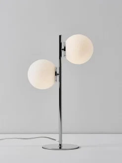 Westwing Collection Lámpara de mesa de vidrio opalino Atlanta