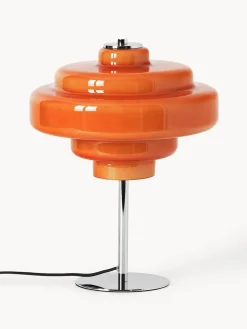 Westwing Collection Lámpara de mesa de vidrio Millie