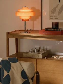 Westwing Collection Lámpara de mesa de vidrio Millie