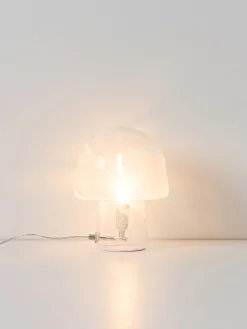 Westwing Collection Lámpara de mesa en look mármol Talia, tamaños diferentes