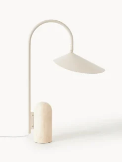 Ferm Living Lámpara de mesa grande ajustable con base de mármol Arum^ Lámparas De Mesa|Lámparas De Techo