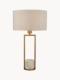 Lámpara de mesa grande con base de mámol Quebec^ Lámparas De Mesa|Lámparas De Techo