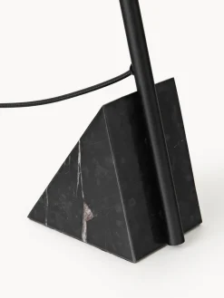 Westwing Collection Lámpara de mesa grande con base de mármol Reyna