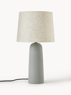 Westwing Collection Lámpara de mesa grande de cemento Kaya