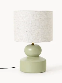 Westwing Collection Lámpara de mesa grande de cerámica Georgina