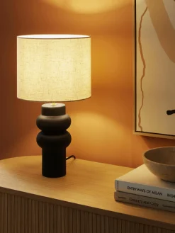 Westwing Collection Lámpara de mesa grande de cerámica Christine