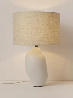 Westwing Collection Lámpara de mesa grande de cerámica Colett