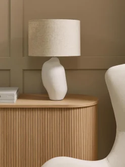 Westwing Collection Lámpara de mesa grande de cerámica Colett