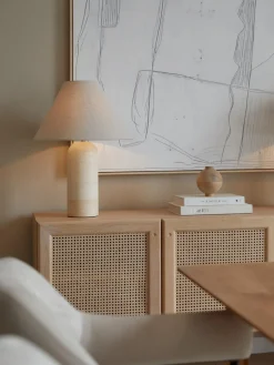 Westwing Collection Lámpara de mesa grande de mármol Gia