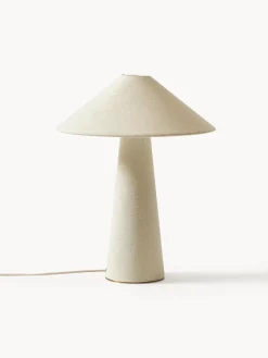 Westwing Collection Lámpara de mesa grande de lino Ilena^ Lámparas De Mesa|Lámparas De Techo