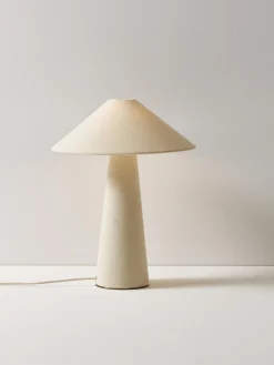 Westwing Collection Lámpara de mesa grande de lino Ilena^ Lámparas De Mesa|Lámparas De Techo