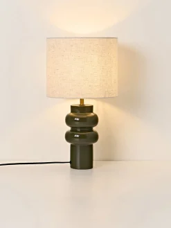 Westwing Collection Lámpara de mesa grande de cerámica Christine