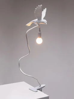 SELETTI Lámpara de mesa grande regulable con pinza Sparrow^ Lámparas De Mesa|Lámparas De Techo