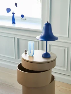 Verpan Lámpara de mesa LED de diseño Verner Panton Pantop, portátil^ Lámparas De Mesa De Exterior|Lámparas De Mesa