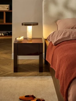 Westwing Collection Lámpara de mesa LED de mármol Eske